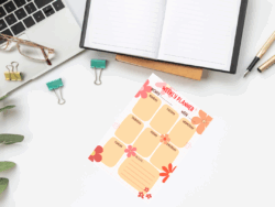 weekly planner pdf document