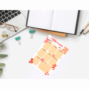 weekly planner pdf document